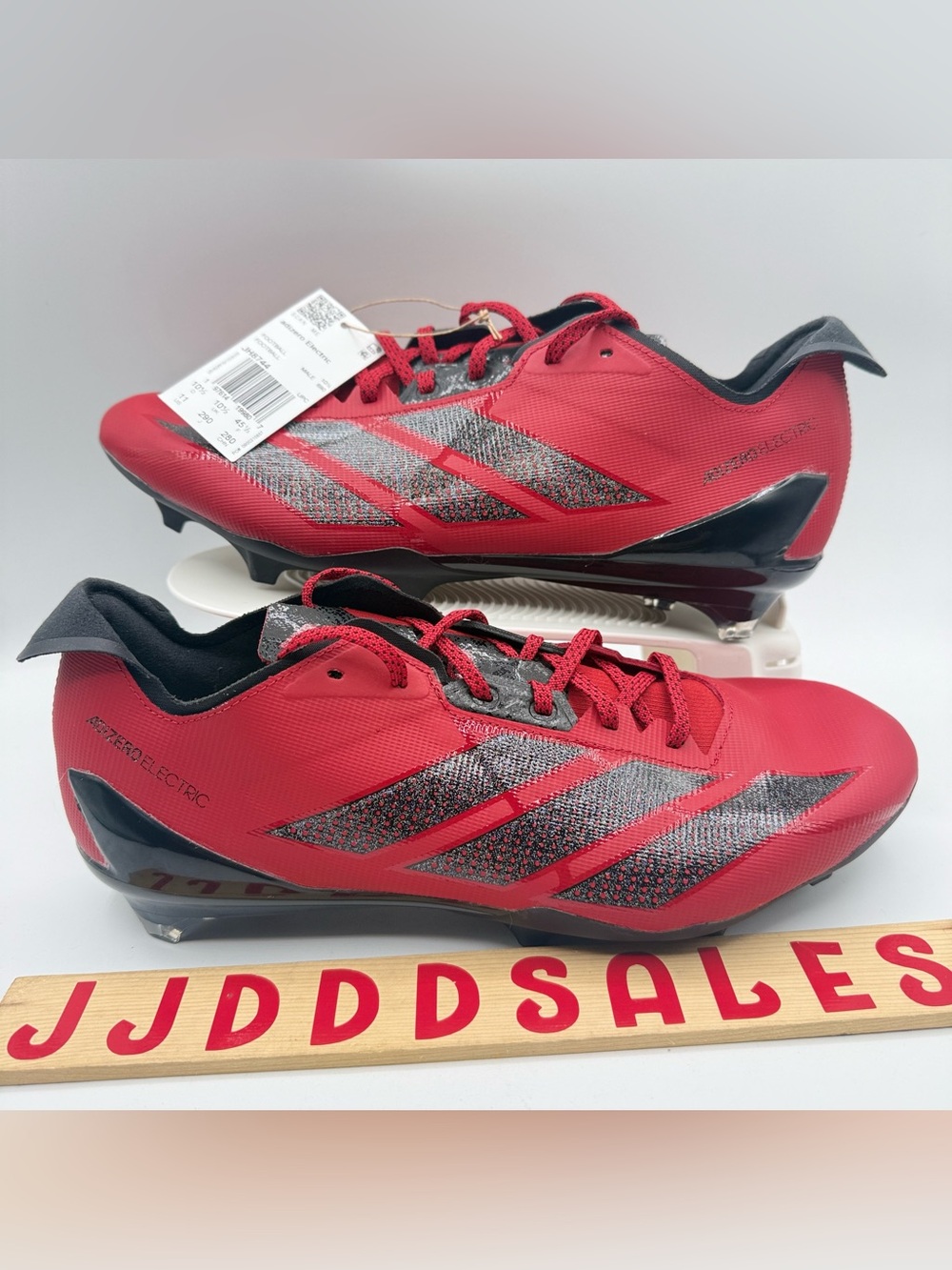 Adidas Adizero Electric II Football Cleats Power Red Black JH8744 Men's Sz 11